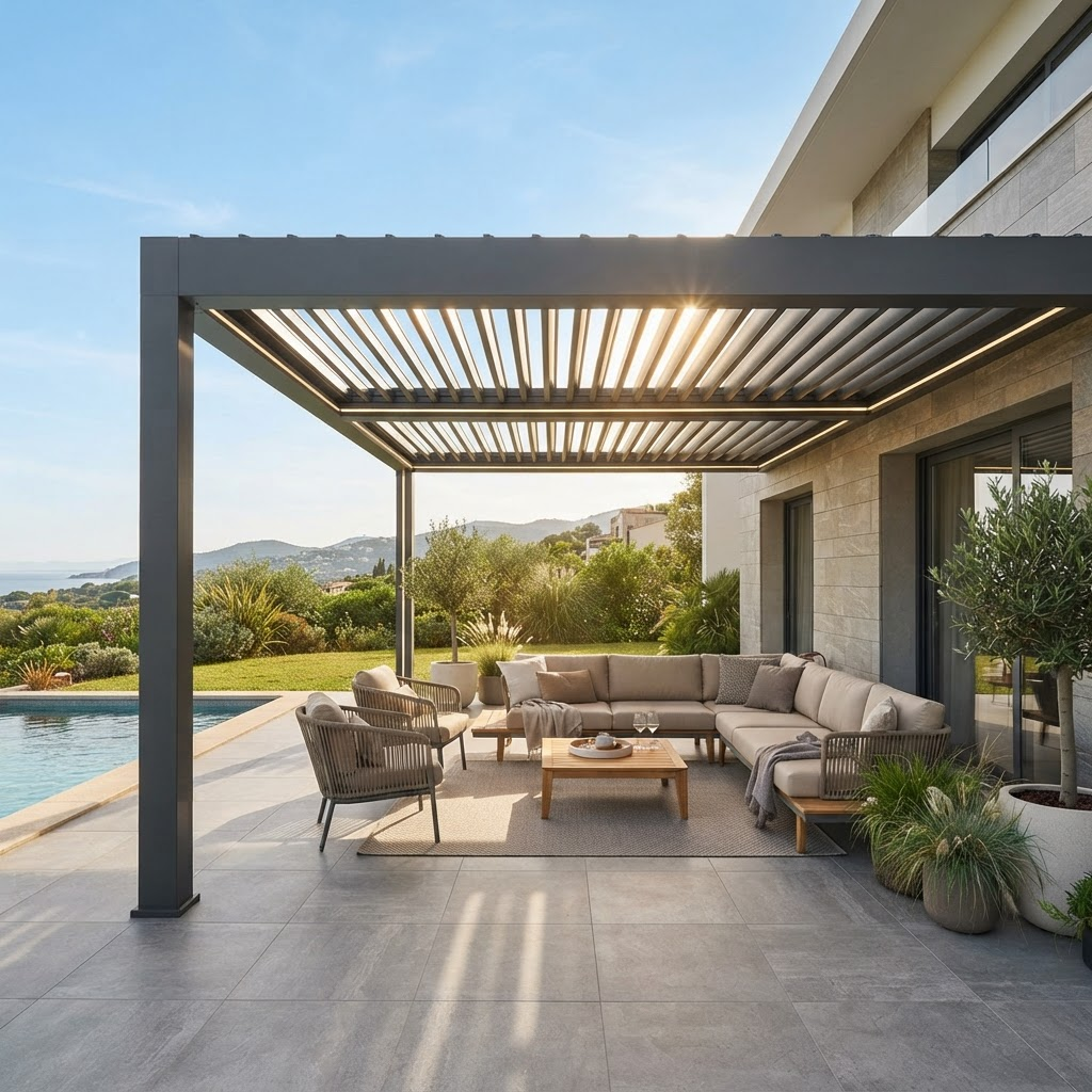 Otomatik Pergola uygulama örneği